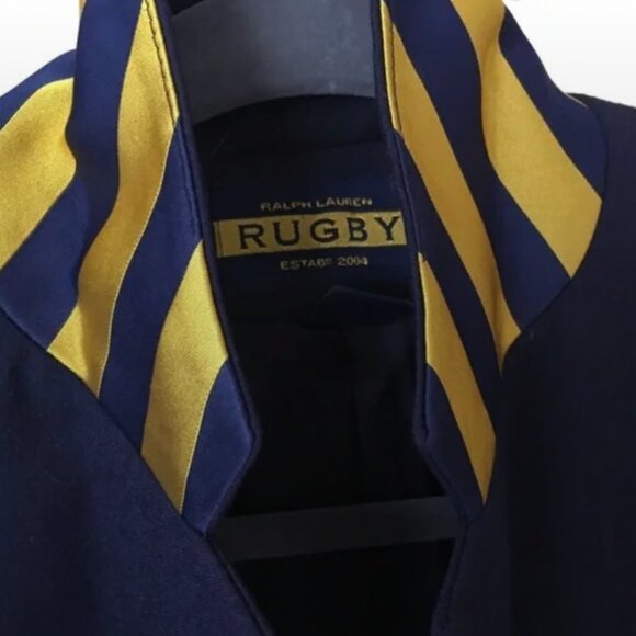 VINTAGE Ralph Lauren Rugby navy blazer with gold buttons - Picture 8 of 8